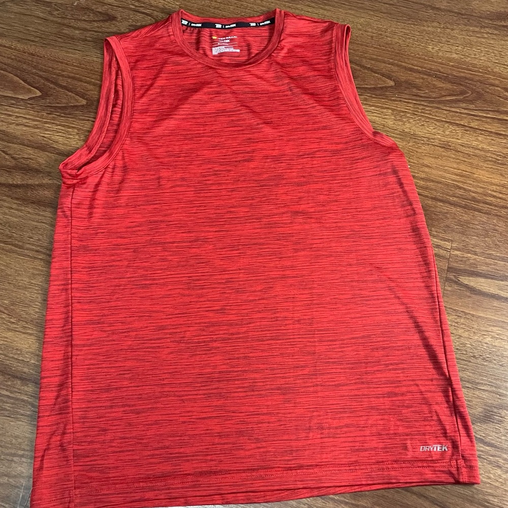 DryTek Red Sleeveless Athletic Top